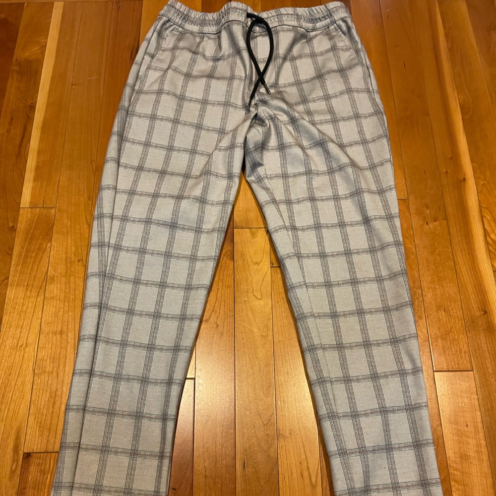 Men's Tan Checkered Pants